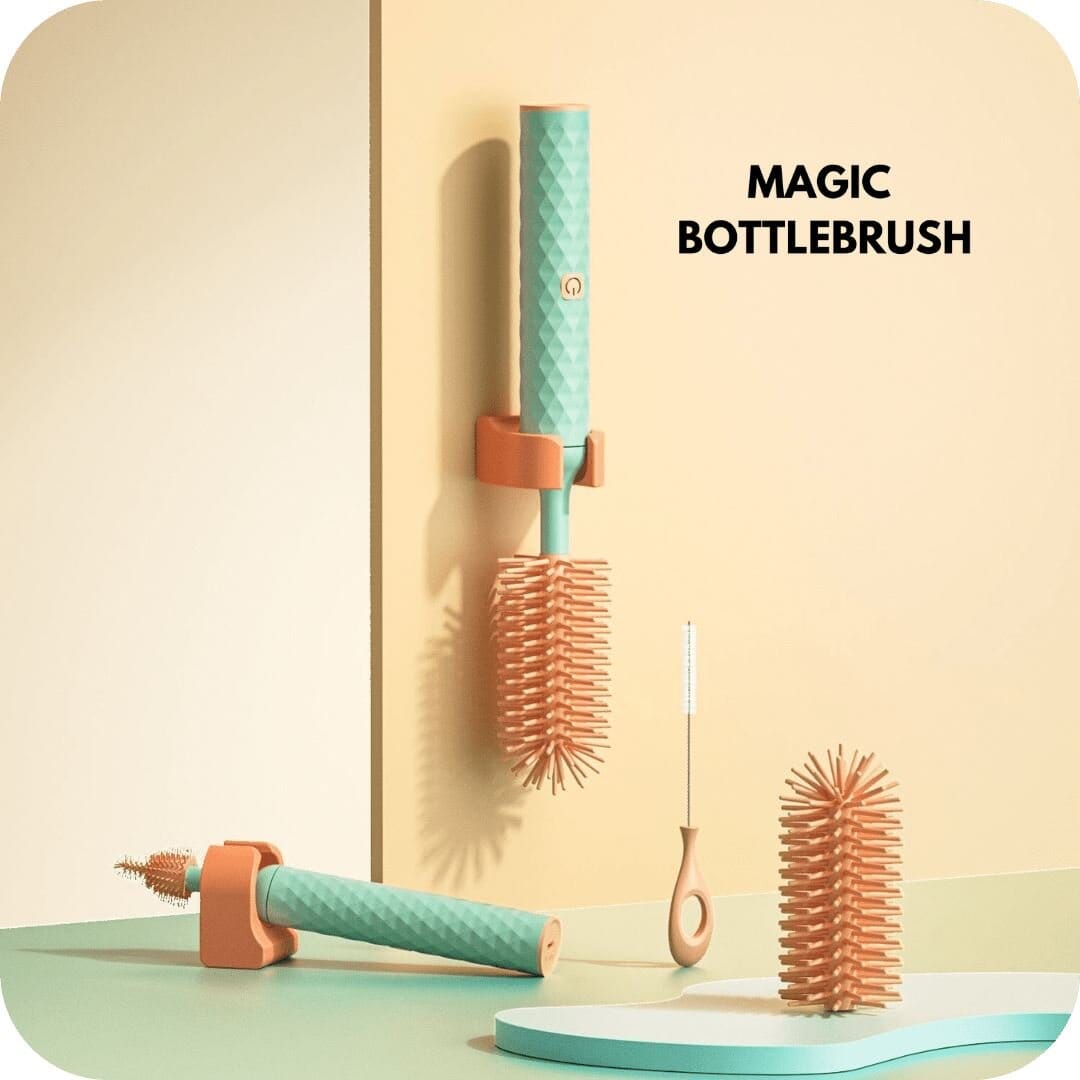 Magic Bottle Brush™ Gemakkelijk & Hygiënische Flessen Reiniger