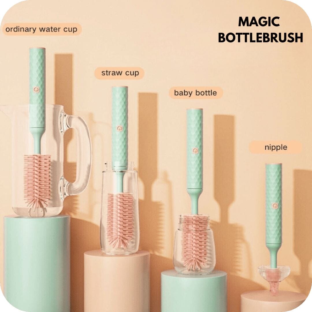 Magic Bottle Brush™ Gemakkelijk & Hygiënische Flessen Reiniger